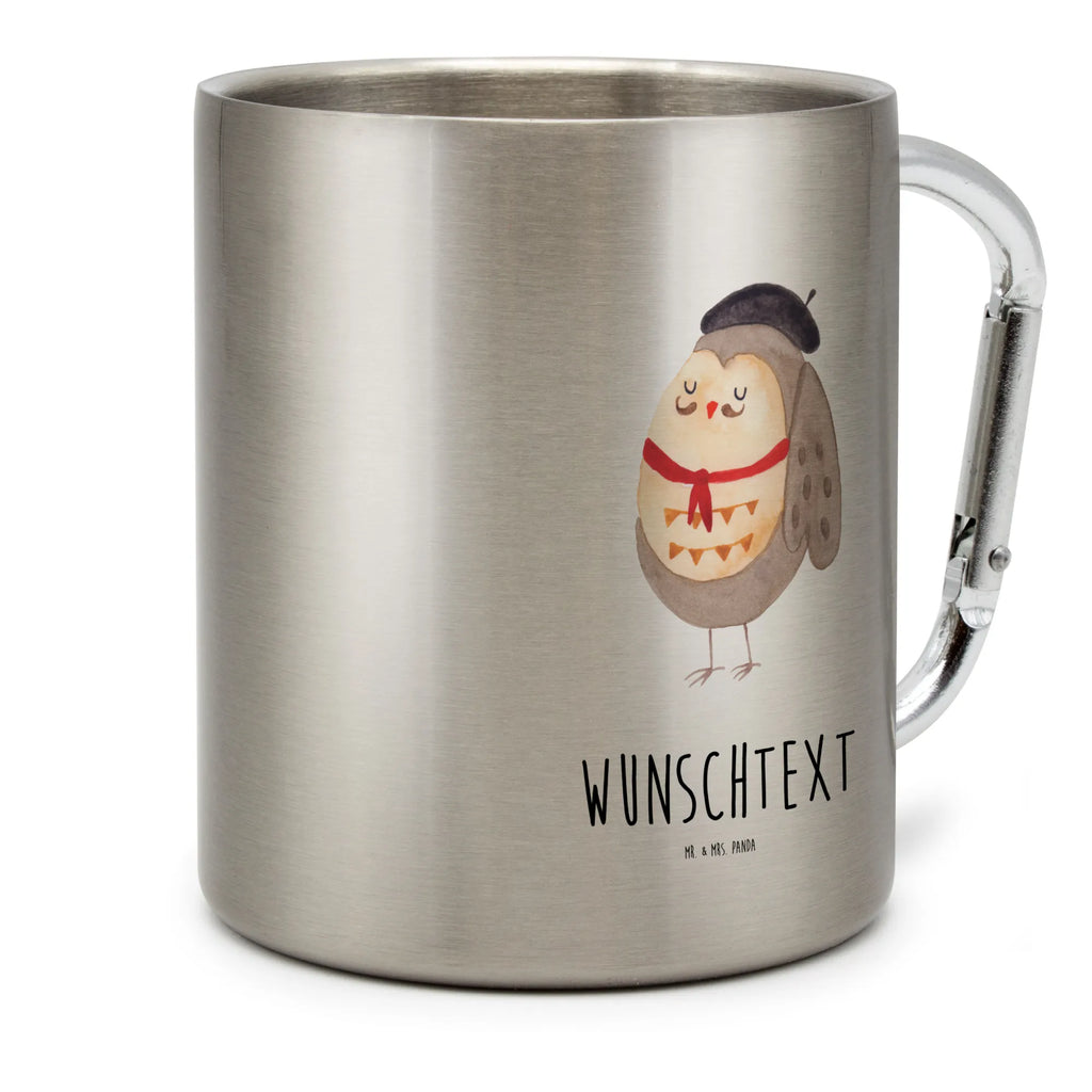 Personalisierter Edelstahlbecher Eule Französisch Personalisierte Edelstahltasse, Personalisierter Edelstahlbecher, Personalisierter Outdoor Becher, Personalisierte Outdoor Tasse, Eule, Eulen, Eule Deko, Owl, hibou, La vie est belle, das Leben ist schön, Spruch schön, Spruch Französisch, Frankreich