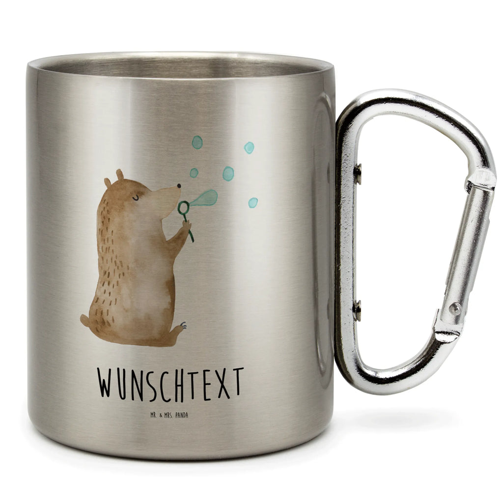 Personalisierter Edelstahlbecher Bär Seifenblasen Personalisierte Edelstahltasse, Personalisierter Edelstahlbecher, Personalisierter Outdoor Becher, Personalisierte Outdoor Tasse, Bär, Teddy, Teddybär, Seifenblasen Bär Lustig Sein Glücklich Traurig Happy