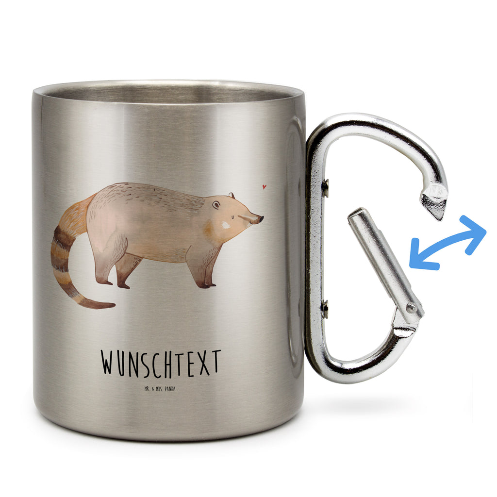 Personalisierter Edelstahlbecher Nasenbär Personalisierte Edelstahltasse, Personalisierter Edelstahlbecher, Personalisierter Outdoor Becher, Personalisierte Outdoor Tasse, Tiermotive, Gute Laune, lustige Sprüche, Tiere, Nasenbär, Nasenbären, Rüsselbär, Bär