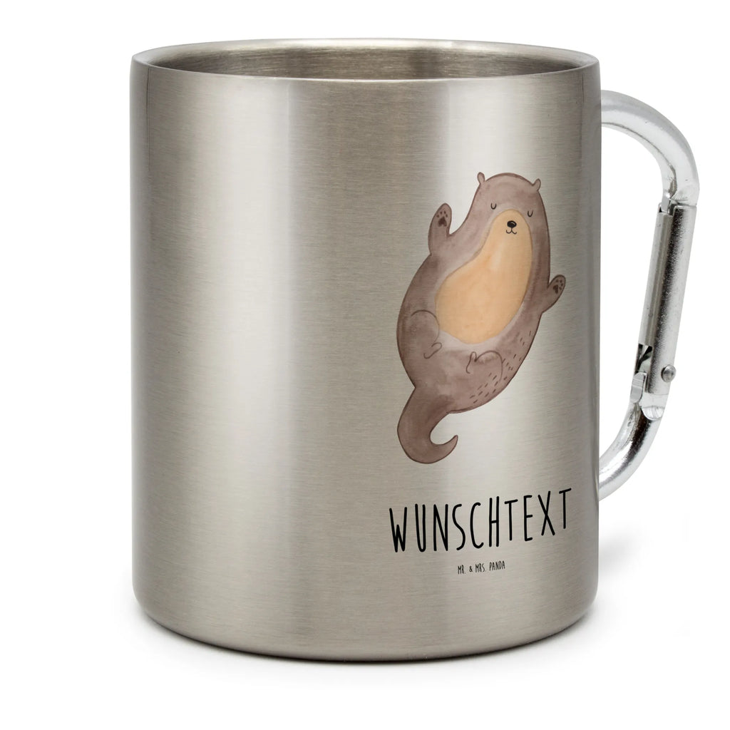 Personalisierter Edelstahlbecher Otter Umarmen Personalisierte Edelstahltasse, Personalisierter Edelstahlbecher, Personalisierter Outdoor Becher, Personalisierte Outdoor Tasse, Otter, Fischotter, Seeotter, Otter Seeotter See Otter