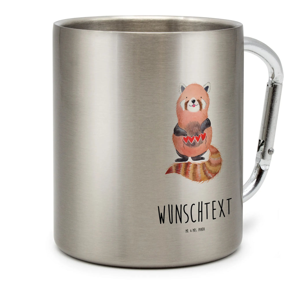 Personalisierter Edelstahlbecher Roter Panda Personalisierte Edelstahltasse, Personalisierter Edelstahlbecher, Personalisierter Outdoor Becher, Personalisierte Outdoor Tasse, Tiermotive, Gute Laune, lustige Sprüche, Tiere, Panda, Liebe, Rot, Herz, Liebling, Lieblingsmensch