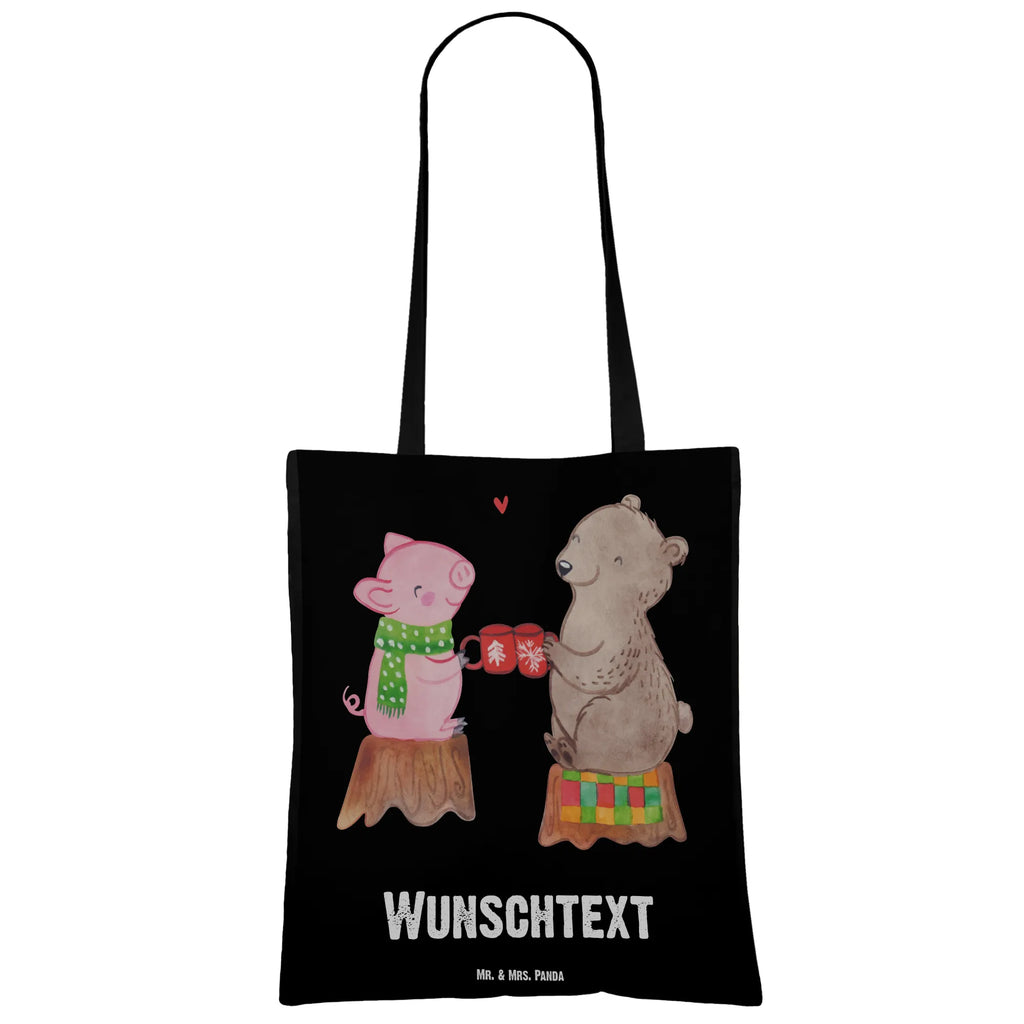 Personalisierte Tragetasche Glühschwein Sause Personalisierte Beuteltasche, Personalisierter Beutel, Personalisierte Einkaufstasche, Personalisierter Jutebeutel, Personalisierter Stoffbeutel, Tragetasche mit Namen, Einkaufstasche mit Namen, Stoffbeutel mit Namen, Personalisierte Tasche, Personalisierte Jutetasche, Personalisierte Kindergartentasche, Winter, Weihnachten, Weihnachtsdeko, Nikolaus, Advent, Heiligabend, Wintermotiv, Prost, Alles Gute, Weihnachtszeit, Schwein, Bär