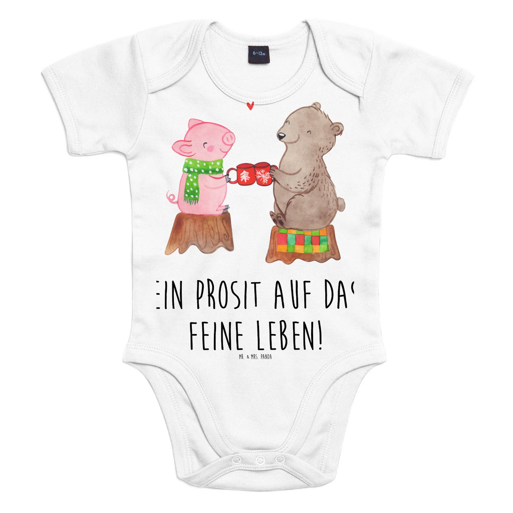 Baby Body Glühschwein Sause Babykleidung, Babystrampler, Strampler, Wickelbody, Baby Erstausstattung, Baby-Body, Baby-Strampler, Baby-Kleidung, Kurzarm-Strampler, Baby-Overall, Baby-Romper, Winter, Weihnachten, Weihnachtsdeko, Nikolaus, Advent, Heiligabend, Wintermotiv, Prost, Alles Gute, Weihnachtszeit, Schwein, Bär