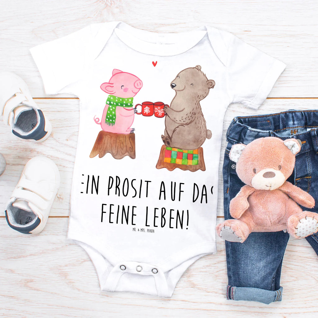 Baby Body Glühschwein Sause Babykleidung, Babystrampler, Strampler, Wickelbody, Baby Erstausstattung, Baby-Body, Baby-Strampler, Baby-Kleidung, Kurzarm-Strampler, Baby-Overall, Baby-Romper, Winter, Weihnachten, Weihnachtsdeko, Nikolaus, Advent, Heiligabend, Wintermotiv, Prost, Alles Gute, Weihnachtszeit, Schwein, Bär