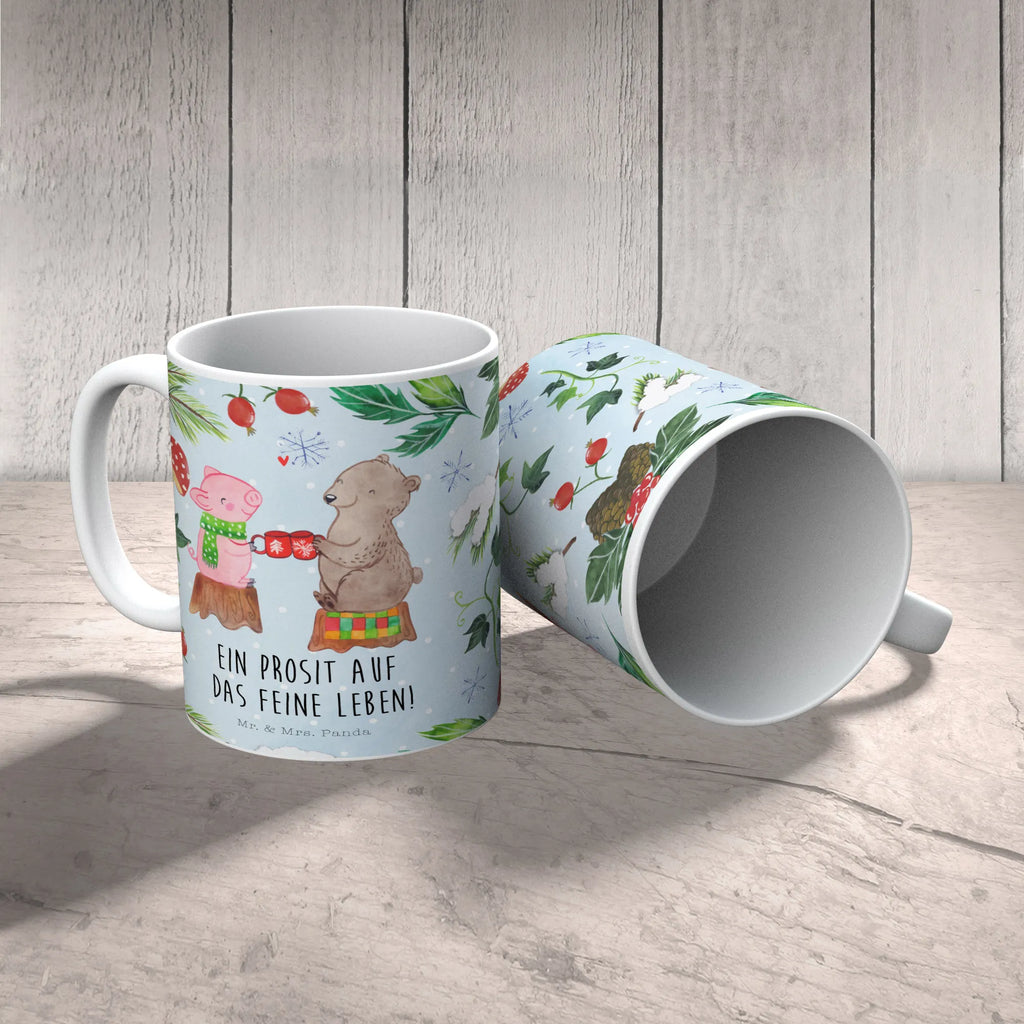 Tasse Glühschwein Sause Tasse, Kaffeetasse, Teetasse, Becher, Kaffeebecher, Teebecher, Keramiktasse, Porzellantasse, Büro Tasse, Geschenk Tasse, Tasse Sprüche, Tasse Motive, Kaffeetassen, Tasse bedrucken, Designer Tasse, Cappuccino Tassen, Schöne Teetassen, Winter, Weihnachten, Weihnachtsdeko, Nikolaus, Advent, Heiligabend, Wintermotiv, Prost, Alles Gute, Weihnachtszeit, Schwein, Bär