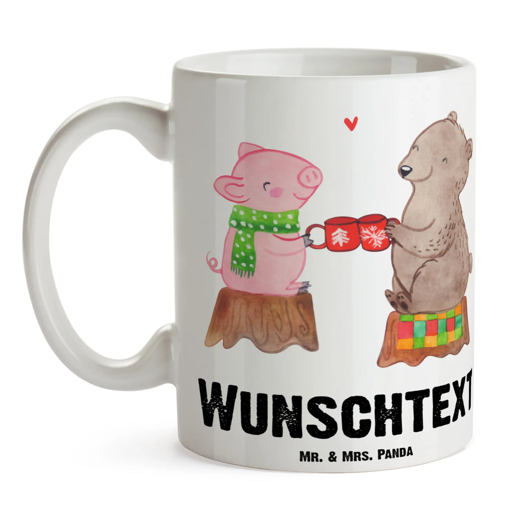 Personalisierte Tasse Glühschwein Sause Personalisierte Tasse, Namenstasse, Wunschname, Personalisiert, Tasse, Namen, Drucken, Tasse mit Namen, Winter, Weihnachten, Weihnachtsdeko, Nikolaus, Advent, Heiligabend, Wintermotiv, Prost, Alles Gute, Weihnachtszeit, Schwein, Bär