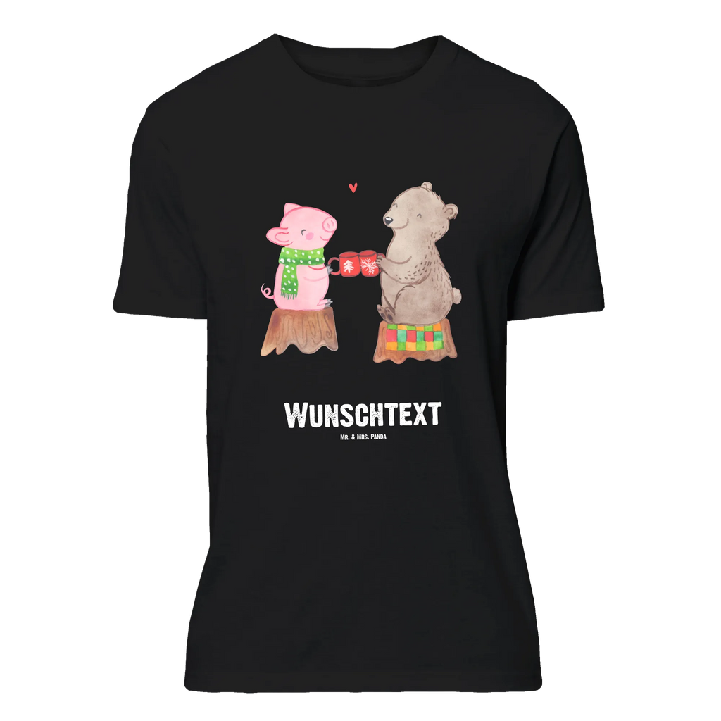 Personalisiertes T-Shirt Glühschwein Sause T-Shirt Personalisiert, T-Shirt mit Namen, T-Shirt mit Aufruck, Männer, Frauen, Winter, Weihnachten, Weihnachtsdeko, Nikolaus, Advent, Heiligabend, Wintermotiv, Prost, Alles Gute, Weihnachtszeit, Schwein, Bär