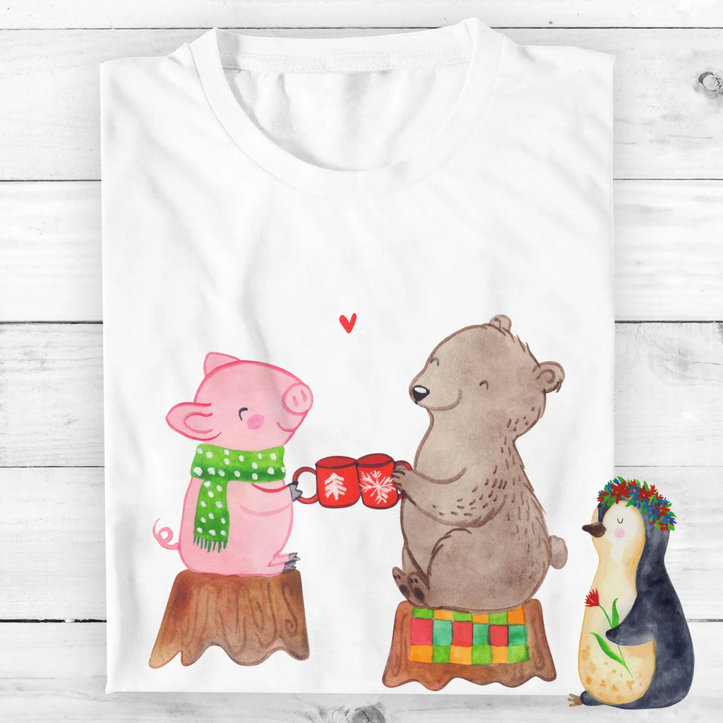 Personalisiertes T-Shirt Glühschwein Sause T-Shirt Personalisiert, T-Shirt mit Namen, T-Shirt mit Aufruck, Männer, Frauen, Winter, Weihnachten, Weihnachtsdeko, Nikolaus, Advent, Heiligabend, Wintermotiv, Prost, Alles Gute, Weihnachtszeit, Schwein, Bär