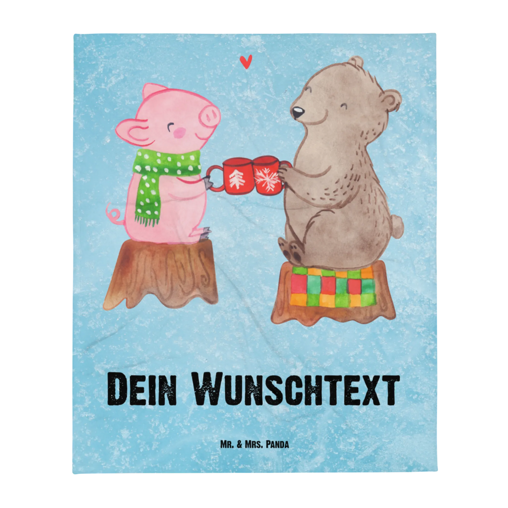 Babydecke mit Namen Glühschwein Sause Babdyecke personalisiert, Babydecke mit Namen, Babydecke bedrucken, Babygeschenk personalisiet, Babygeschenk mit Namen, Krabbeldecke mit Namen, Krabbeldecke personalisiert, Winter, Weihnachten, Weihnachtsdeko, Nikolaus, Advent, Heiligabend, Wintermotiv, Prost, Alles Gute, Weihnachtszeit, Schwein, Bär