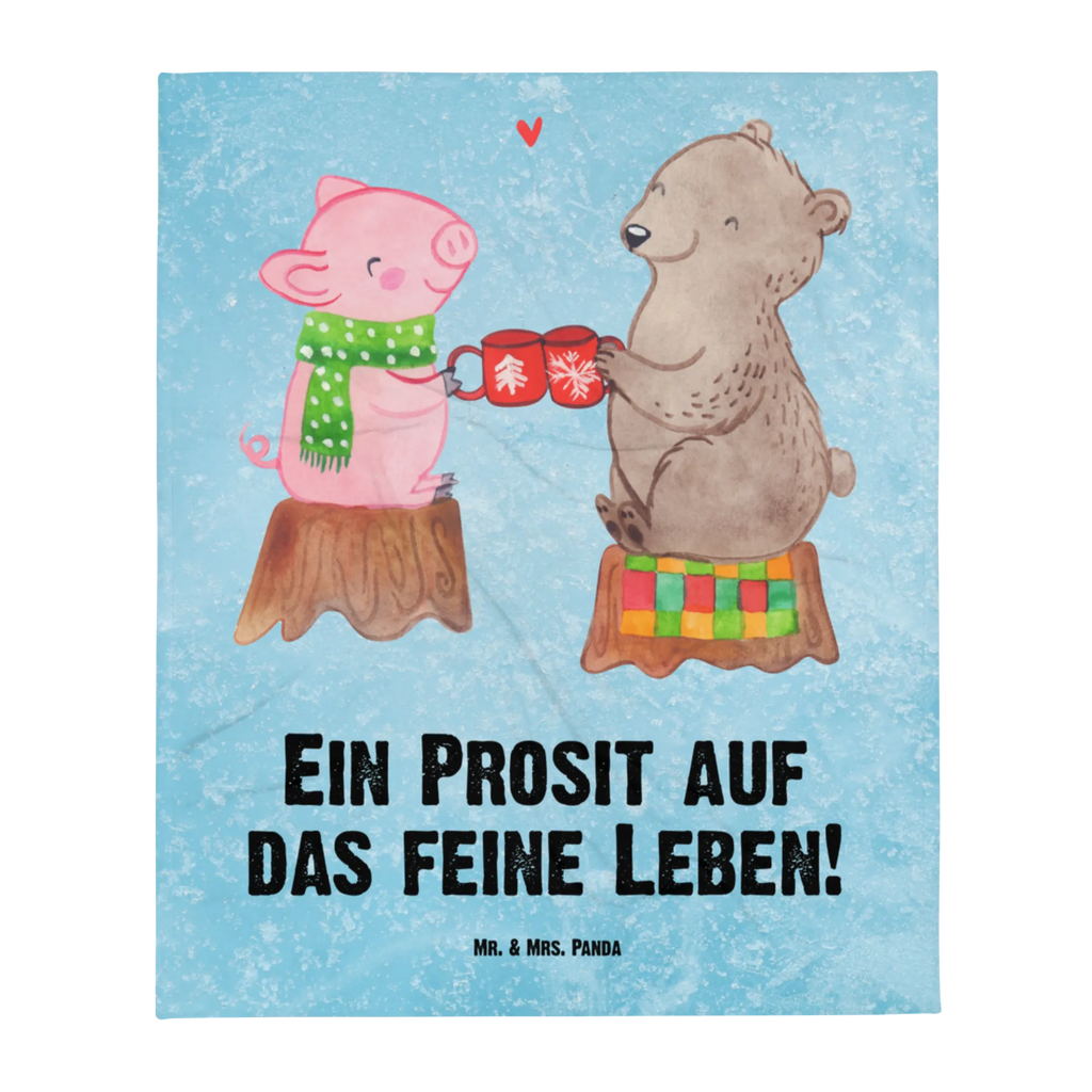 Kuscheldecke Glühschwein Sause Decke, Wohndecke, Tagesdecke, Wolldecke, Sofadecke, Winter, Weihnachten, Weihnachtsdeko, Nikolaus, Advent, Heiligabend, Wintermotiv, Prost, Alles Gute, Weihnachtszeit, Schwein, Bär