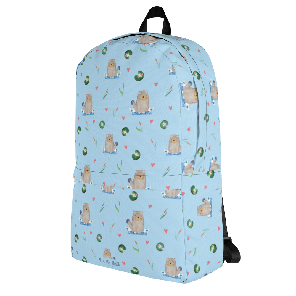 Rucksack Otter Stein Muster Rucksack, Laptoprucksack, Notebookrucksack, Schulrucksack für Laptop, Arbeitsrucksack für Laptop, Reiserucksack für Laptop, Rucksack für Alltag, Rucksack für Schule, Rucksack für Uni, Rucksack für Notebook, Rucksack für Computer, wetterfester Rucksack, regenfester Rucksack, strapazierfähiger Rucksack, Otter, Fischotter, Seeotter, Otter Seeotter See Otter