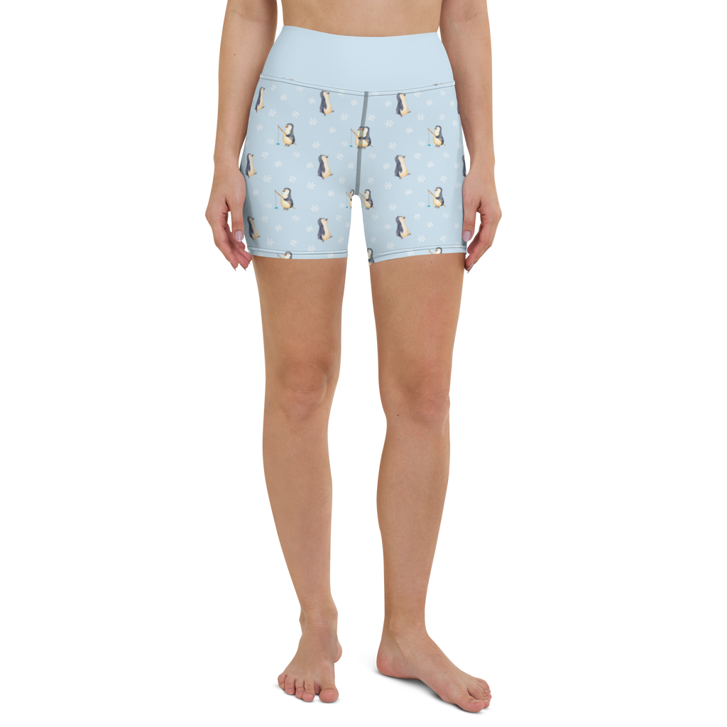 Yoga Shorts Pinguin marschieren Muster Yoga Shorts, Yogashorts, Sporthose, Sportshorts, Fitnesshose, Sportshorts Damen, Yoga Shorts Damen, Yogabekleidung, Sportbekleidung, Pinguin, Pinguine, Frühaufsteher, Langschläfer, Bruder, Schwester, Familie