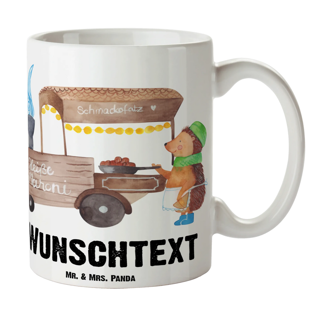 Personalisierte Tasse Igel Maronen Personalisierte Tasse, Namenstasse, Wunschname, Personalisiert, Tasse, Namen, Drucken, Tasse mit Namen, Winter, Weihnachten, Weihnachtsdeko, Nikolaus, Advent, Heiligabend, Wintermotiv, Maronen, Weihnachtsmarkt, Kastanien, Duft