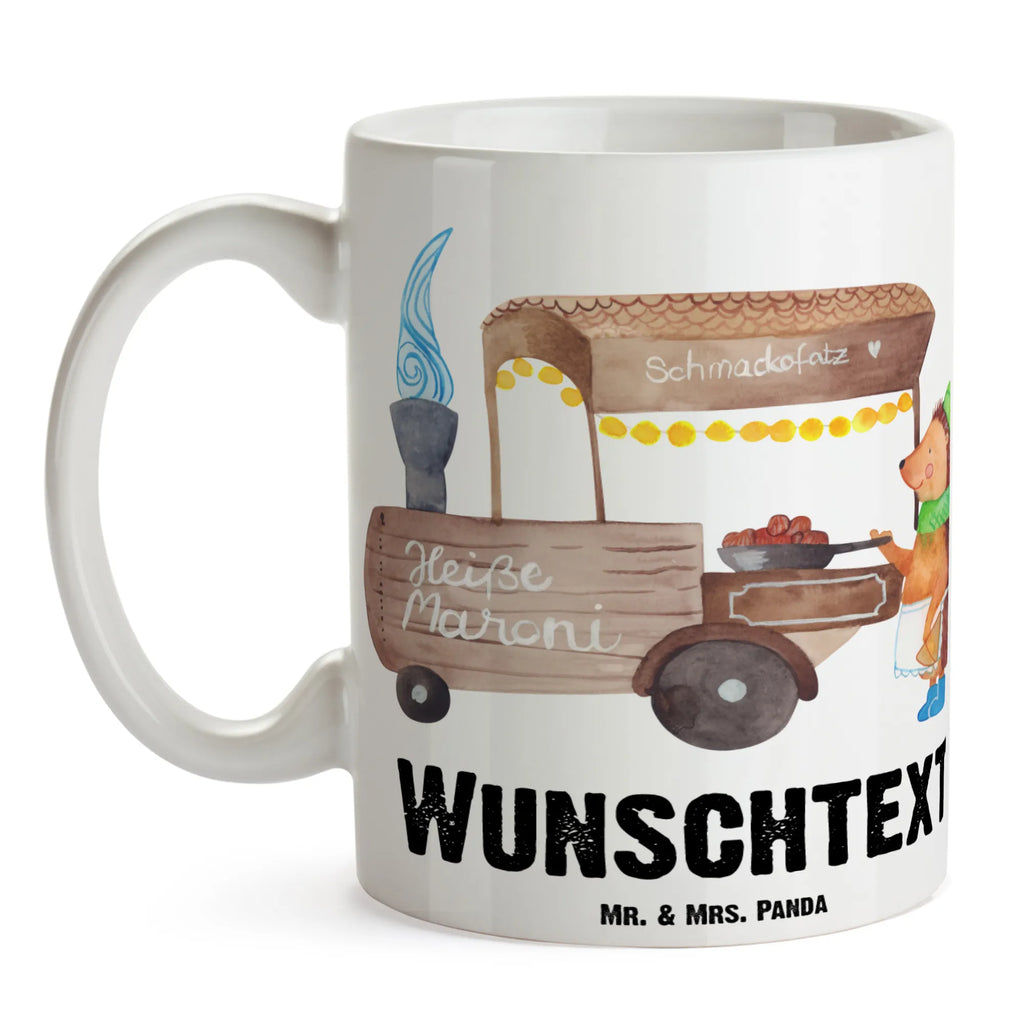 Personalisierte Tasse Igel Maronen Personalisierte Tasse, Namenstasse, Wunschname, Personalisiert, Tasse, Namen, Drucken, Tasse mit Namen, Winter, Weihnachten, Weihnachtsdeko, Nikolaus, Advent, Heiligabend, Wintermotiv, Maronen, Weihnachtsmarkt, Kastanien, Duft