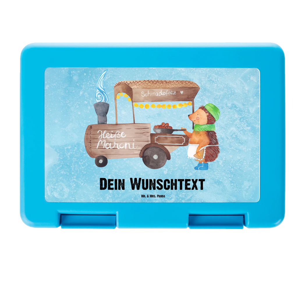 Personalisierte Brotdose Igel Maronen Brotdose personalisiert, Brotbox, Snackbox, Lunch box, Butterbrotdose, Brotzeitbox, Winter, Weihnachten, Weihnachtsdeko, Nikolaus, Advent, Heiligabend, Wintermotiv, Maronen, Weihnachtsmarkt, Kastanien, Duft