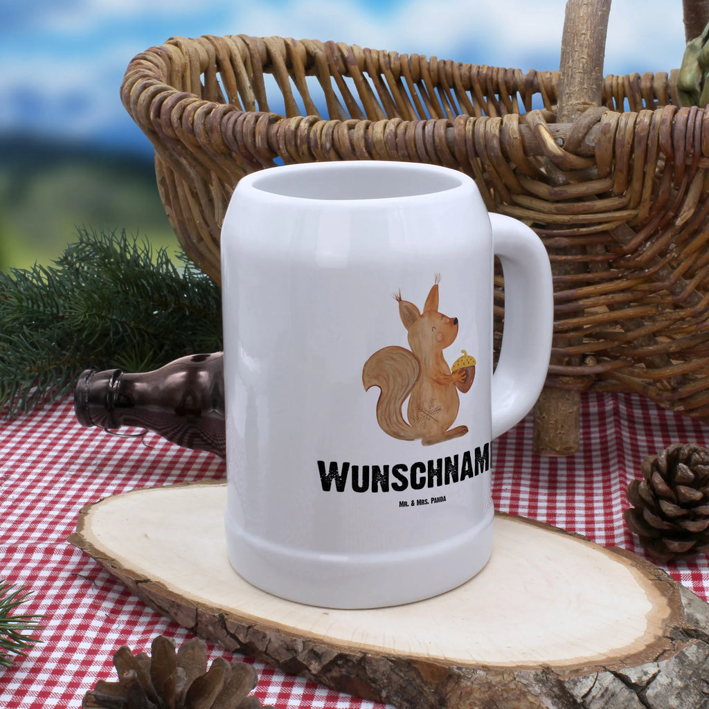 Personalisierter Bierkrug Eichhörnchen Weihnachten Bierkrug mit Namen, Bierkrug personalisieren, Bierglas mit Namen, Personalisierung, Bedrucken, Winter, Weihnachten, Weihnachtsdeko, Nikolaus, Advent, Heiligabend, Wintermotiv, Frohe Weihnachten, Frohes neues Jahr, Guten Rutsch, Weihnachtsmotiv, Weihnachtsgruß, Neujahr, Vogel