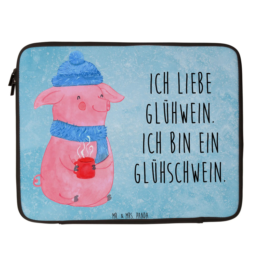 Notebook Tasche Schwein Glühwein Notebook Tasche, Laptop, Computertasche, Tasche, Notebook-Tasche, Notebook-Reisehülle, Notebook Schutz, Winter, Weihnachten, Weihnachtsdeko, Nikolaus, Advent, Heiligabend, Wintermotiv, Glühschwein, Glühwein, Weihnachtsmarkt, Punsch