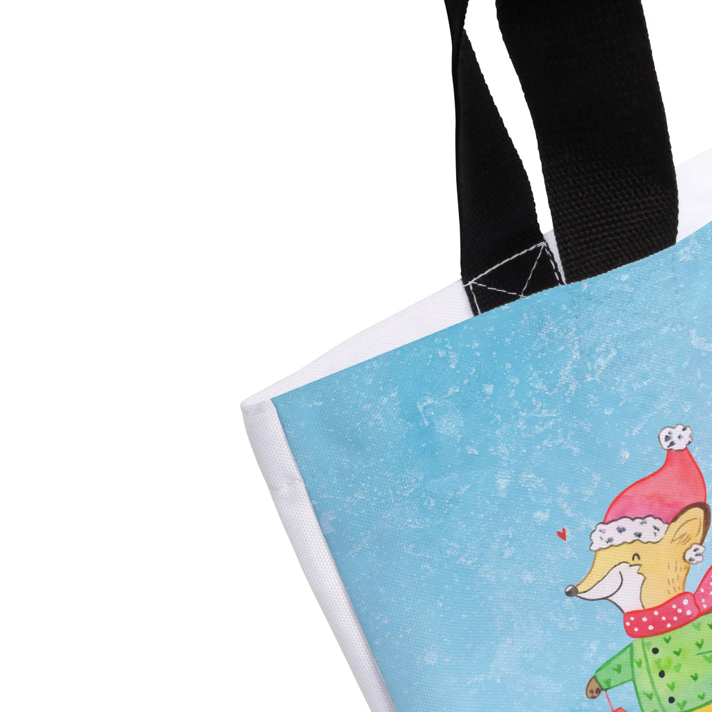 Shopper Fuchs  Schlittschuhe Beutel, Einkaufstasche, Tasche, Strandtasche, Einkaufsbeutel, Shopper, Schultasche, Freizeittasche, Tragebeutel, Schulbeutel, Alltagstasche, Winter, Weihnachten, Weihnachtsdeko, Nikolaus, Advent, Heiligabend, Wintermotiv, Weihnachtsmann, Weihnachtstage, Weihnachtsbaum, Tannenbaum, Weihnachtszeit