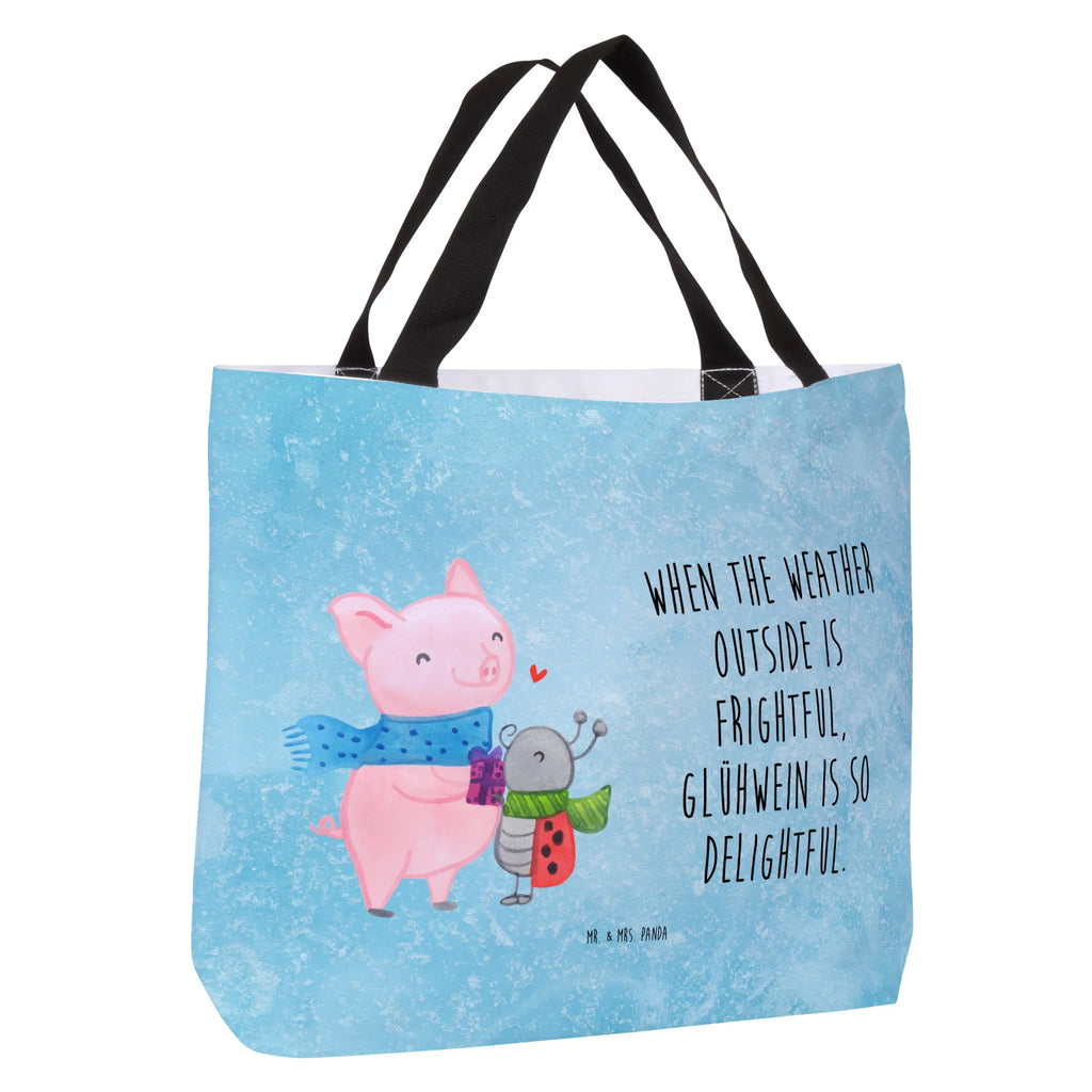 Shopper Glühschwein Smörle Beutel, Einkaufstasche, Tasche, Strandtasche, Einkaufsbeutel, Shopper, Schultasche, Freizeittasche, Tragebeutel, Schulbeutel, Alltagstasche, Winter, Weihnachten, Weihnachtsdeko, Nikolaus, Advent, Heiligabend, Wintermotiv, Handgezeichnetes Glühschwein, Kreatives Glühschwein Design, Winterlicher Glühwein Spruch, Glühwein Liebhaber Geschenk, Herzliches Marienkäfer Motiv, Marienkäfer in Winterkleidung, Glühwein ist köstlich Spruch, Smörle der stolze Marienkäfer, Süßer Marienkäfer gibt Geschenk, Romantische Geschenkidee Glühwein