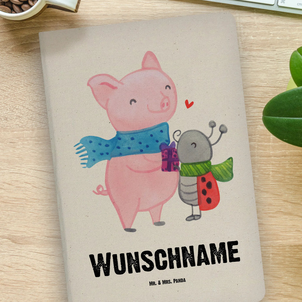 DIN A4 Personalisiertes Notizbuch Glühschwein Smörle Personalisiertes Notizbuch, Notizbuch mit Namen, Notizbuch bedrucken, Personalisierung, Namensbuch, Namen, Winter, Weihnachten, Weihnachtsdeko, Nikolaus, Advent, Heiligabend, Wintermotiv, Handgezeichnetes Glühschwein, Kreatives Glühschwein Design, Winterlicher Glühwein Spruch, Glühwein Liebhaber Geschenk, Herzliches Marienkäfer Motiv, Marienkäfer in Winterkleidung, Glühwein ist köstlich Spruch, Smörle der stolze Marienkäfer, Süßer Marienkäfer gibt Geschenk, Romantische Geschenkidee Glühwein