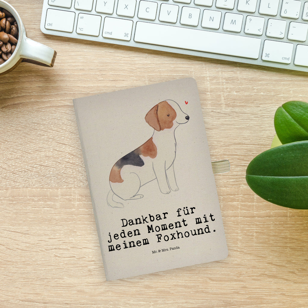 Baumwoll Notizbuch Foxhound Moment Notizen, Eintragebuch, Tagebuch, Notizblock, Adressbuch, Journal, Kladde, Skizzenbuch, Notizheft, Schreibbuch, Schreibheft, Hund, Hunderasse, Rassehund, Hundebesitzer, Geschenk, Tierfreund, Schenken, Welpe, Foxhound, Jagdhund, Laufhund