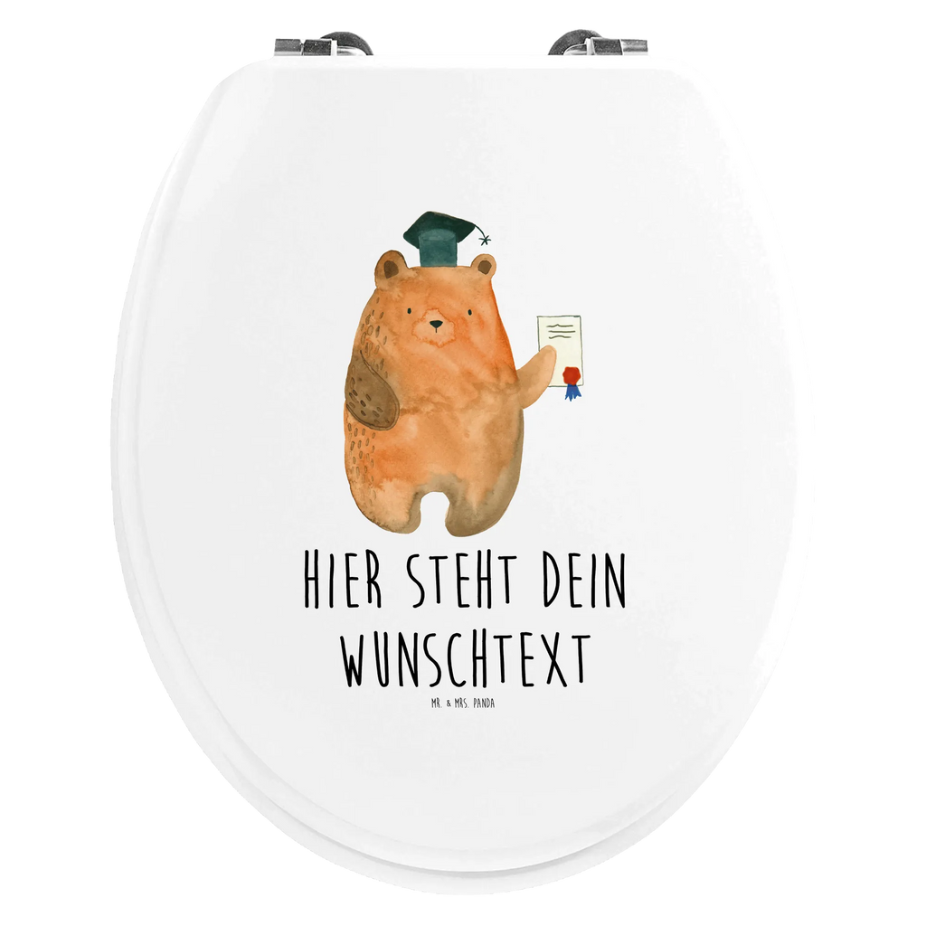 Personalisierter WC Sitz Motiv Prüfungsbär Personalisierte Klobrille, Personalisierter Klodeckel, Personalisierter Toilettendeckel, Personalisierter WC-Sitz, Toilettendeckel mit Namen, WC Sitz mit Namen, Bär, Teddy, Teddybär, Abitur, Prüfungen, Prüfung bestanden, Abschluss, Zeugnis, Abschlusszeugnis