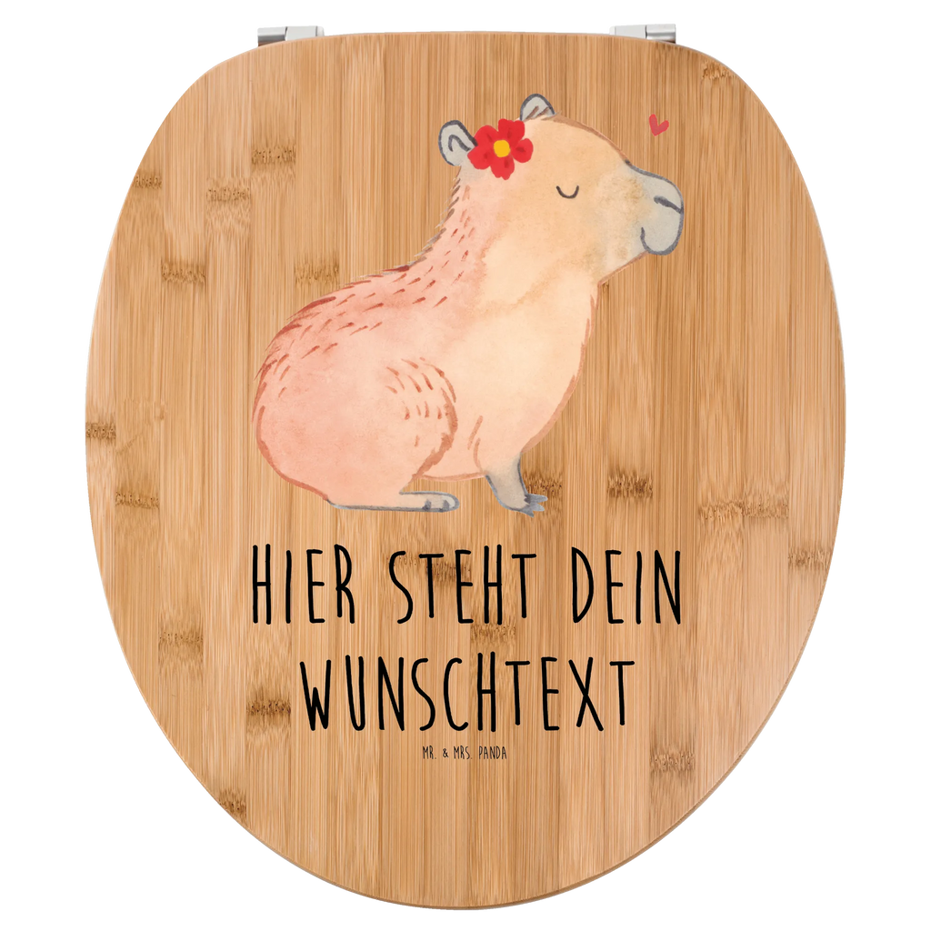 Personalisierter WC Sitz Motiv Capybara Blume Personalisierte Klobrille, Personalisierter Klodeckel, Personalisierter Toilettendeckel, Personalisierter WC-Sitz, Toilettendeckel mit Namen, WC Sitz mit Namen, Tiermotive, Gute Laune, lustige Sprüche, Tiere, Capybara