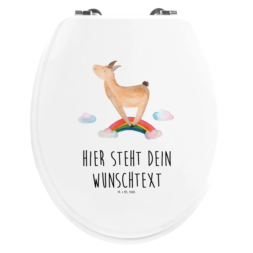 Personalisierter WC Sitz Motiv Lama Regenbogen Personalisierte Klobrille, Personalisierter Klodeckel, Personalisierter Toilettendeckel, Personalisierter WC-Sitz, Toilettendeckel mit Namen, WC Sitz mit Namen, Lama, Alpaka, Lamas, Regenbogen, Haters gonna hate, Haters, Selbstständig, Außenseiter, Schule, Abi, Hobby, Wolkenland, Freiheit