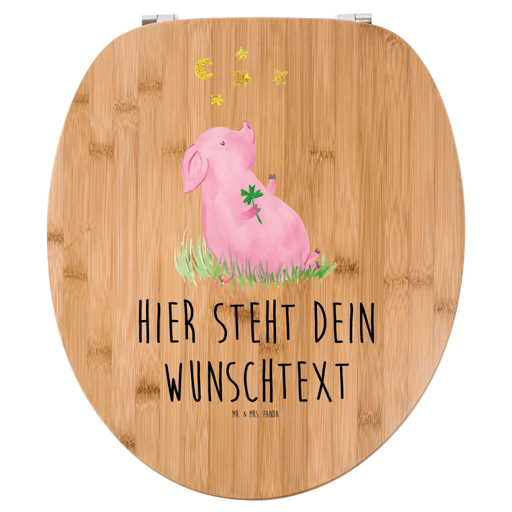 Personalisierter WC Sitz Motiv Glücksschwein Personalisierte Klobrille, Personalisierter Klodeckel, Personalisierter Toilettendeckel, Personalisierter WC-Sitz, Toilettendeckel mit Namen, WC Sitz mit Namen, Tiermotive, Gute Laune, lustige Sprüche, Tiere, Glücksschwein. Glück, Schwein, Schweinchen, Sterne, Sernchen, Ziele, Träume, Motivation, Glücksbringer