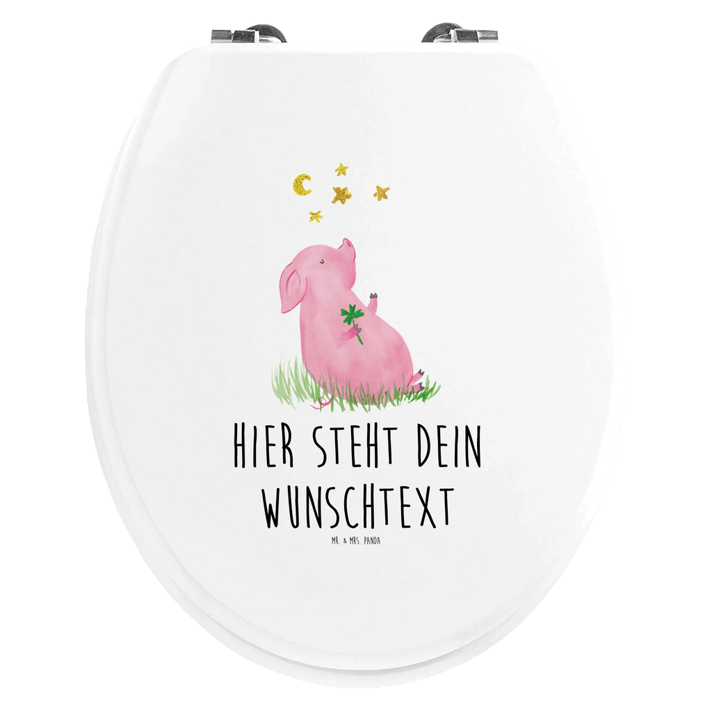 Personalisierter WC Sitz Motiv Glücksschwein Personalisierte Klobrille, Personalisierter Klodeckel, Personalisierter Toilettendeckel, Personalisierter WC-Sitz, Toilettendeckel mit Namen, WC Sitz mit Namen, Tiermotive, Gute Laune, lustige Sprüche, Tiere, Glücksschwein. Glück, Schwein, Schweinchen, Sterne, Sernchen, Ziele, Träume, Motivation, Glücksbringer