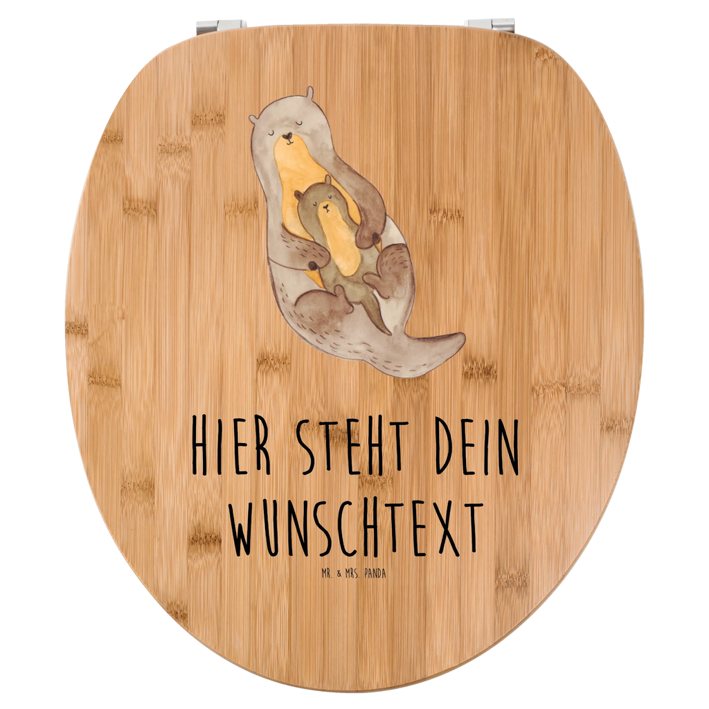 Personalisierter WC Sitz Motiv Otter mit Kind Personalisierte Klobrille, Personalisierter Klodeckel, Personalisierter Toilettendeckel, Personalisierter WC-Sitz, Toilettendeckel mit Namen, WC Sitz mit Namen, Otter, Fischotter, Seeotter, Otter Seeotter See Otter