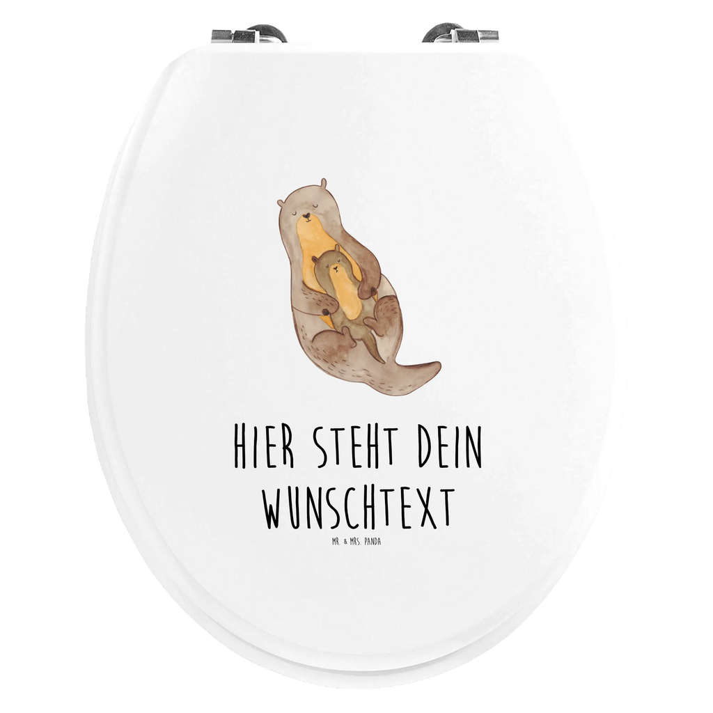 Personalisierter WC Sitz Motiv Otter mit Kind Personalisierte Klobrille, Personalisierter Klodeckel, Personalisierter Toilettendeckel, Personalisierter WC-Sitz, Toilettendeckel mit Namen, WC Sitz mit Namen, Otter, Fischotter, Seeotter, Otter Seeotter See Otter