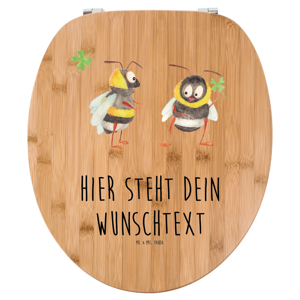 Personalisierter WC Sitz Motiv Hummeln mit Kleeblatt Personalisierte Klobrille, Personalisierter Klodeckel, Personalisierter Toilettendeckel, Personalisierter WC-Sitz, Toilettendeckel mit Namen, WC Sitz mit Namen, Tiermotive, Gute Laune, lustige Sprüche, Tiere, Hummel, Biene, Spruch positiv, Biene Deko, Spruch schön, glücklich sein, glücklich werden, Spruch fröhlich