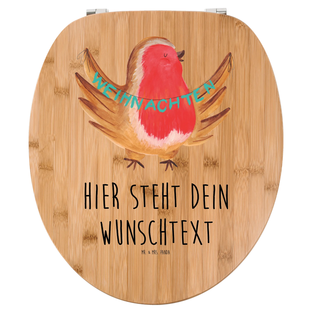 Personalisierter WC Sitz Motiv Rotkehlchen Weihnachten Personalisierte Klobrille, Personalisierter Klodeckel, Personalisierter Toilettendeckel, Personalisierter WC-Sitz, Toilettendeckel mit Namen, WC Sitz mit Namen, Winter, Weihnachten, Weihnachtsdeko, Nikolaus, Advent, Heiligabend, Wintermotiv, Frohe Weihnachten, Weihnachtsmotiv, Weihnachtsgruß, Vogel, xmas