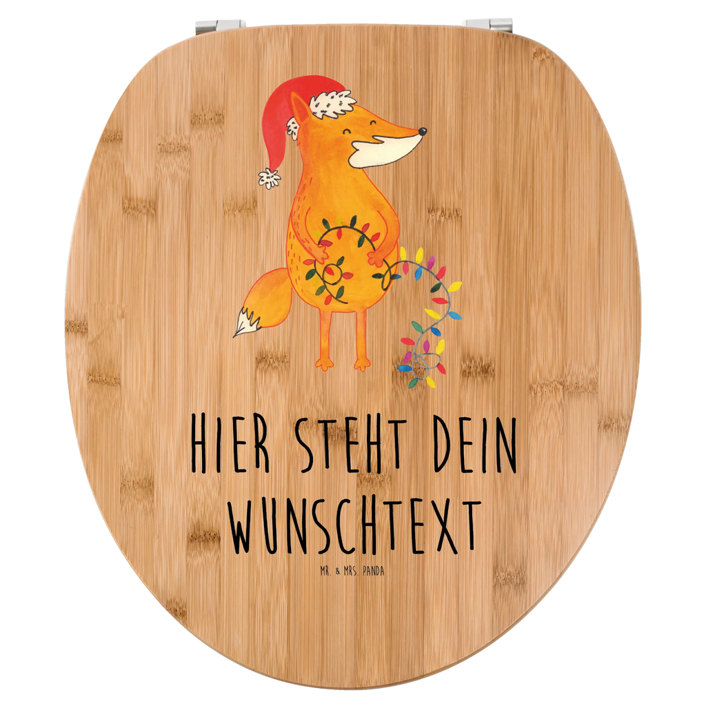 Personalisierter WC Sitz Motiv Fuchs Weihnachten Personalisierte Klobrille, Personalisierter Klodeckel, Personalisierter Toilettendeckel, Personalisierter WC-Sitz, Toilettendeckel mit Namen, WC Sitz mit Namen, Winter, Weihnachten, Weihnachtsdeko, Nikolaus, Advent, Heiligabend, Wintermotiv, Fuchs, Füchse, Spruch schön, Geschenk Weihnachten, Weihnachtsmann, Weihnachtszeit