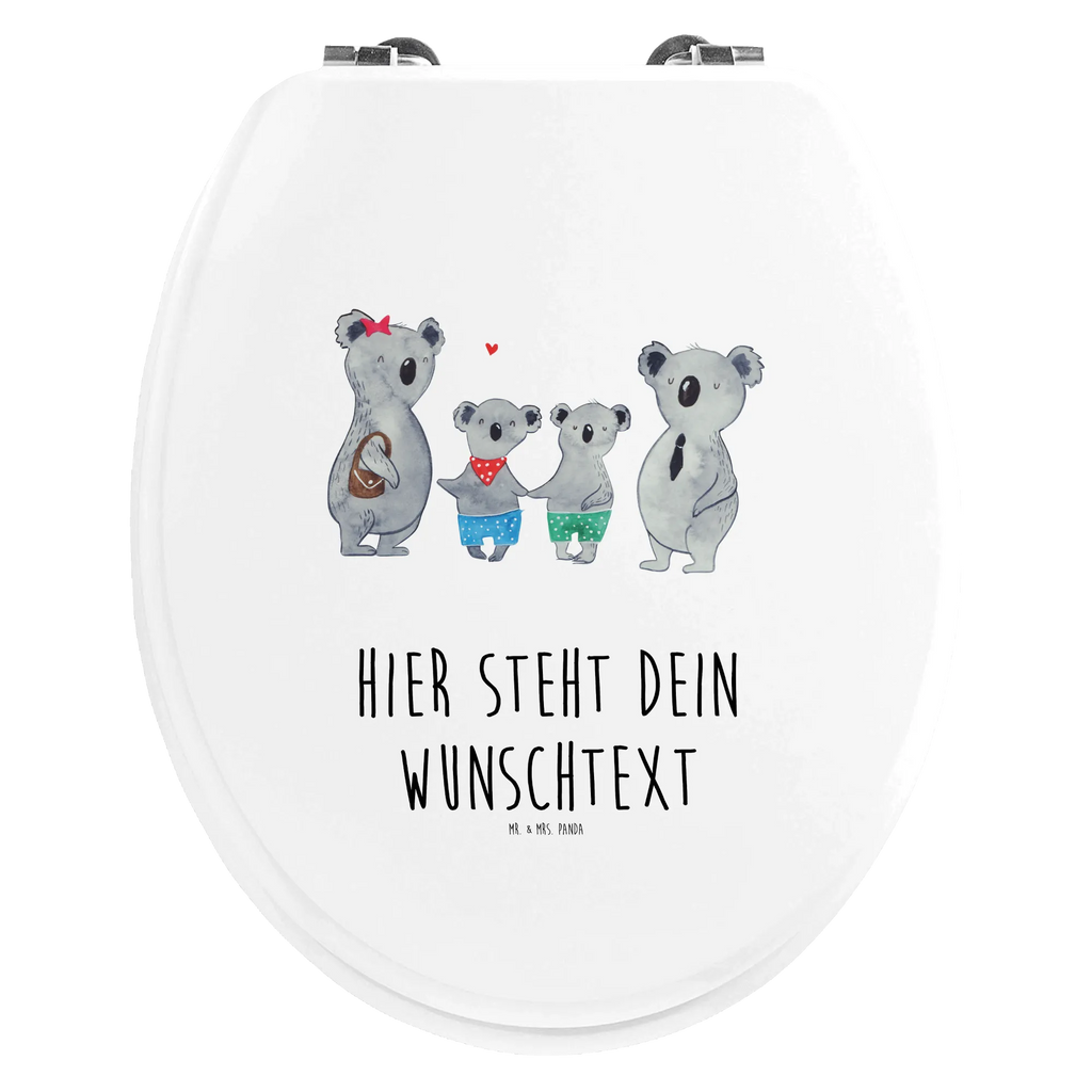 Personalisierter WC Sitz Motiv Koala Familie zwei Personalisierte Klobrille, Personalisierter Klodeckel, Personalisierter Toilettendeckel, Personalisierter WC-Sitz, Toilettendeckel mit Namen, WC Sitz mit Namen, Familie, Vatertag, Muttertag, Bruder, Schwester, Mama, Papa, Oma, Opa, Koala, Koalabär, beste Familie, Familienzeit, Familienleben, Koalafamilie, Lieblingsfamilie