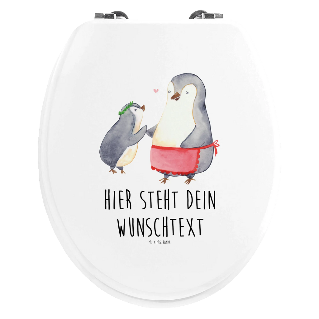 Personalisierter WC Sitz Motiv Pinguin mit Kind Personalisierte Klobrille, Personalisierter Klodeckel, Personalisierter Toilettendeckel, Personalisierter WC-Sitz, Toilettendeckel mit Namen, WC Sitz mit Namen, Familie, Vatertag, Muttertag, Bruder, Schwester, Mama, Papa, Oma, Opa, Geschenk, Mami, Mutti, Mutter, Geburststag