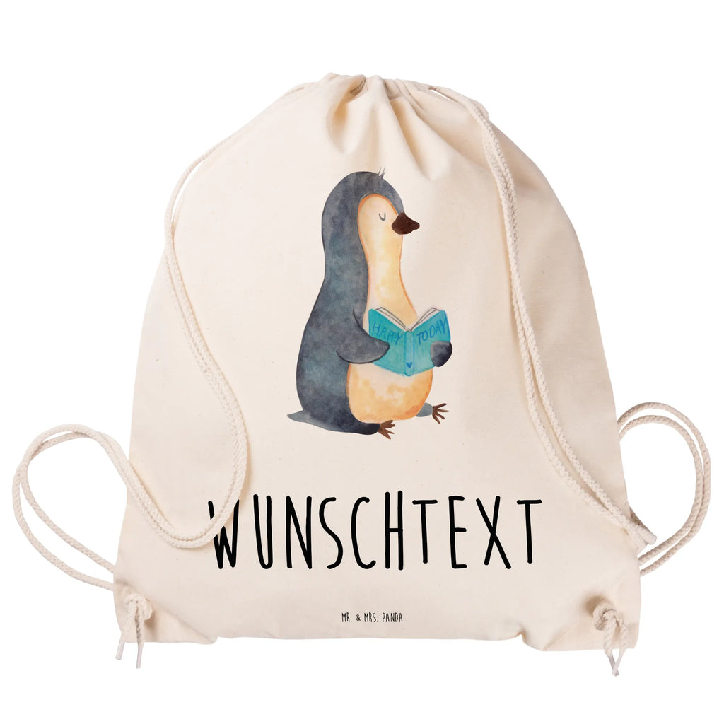 Personalisierter Sportbeutel Pinguin Buch Personalisierter Sportbeutel, Personalisierter Beutel, Personalisierte Sporttasche, Personalisierter Tasche, Personalisierter Stoffbeutel, Personalisierter Sportbeutel Kinder, Sportbeutel mit Namen, Turnbeutel mit Namen, Beutel mit Namen, Sporttasche mit Namen, Tasche mit Namen, Stoffbeutel mit Namen, Sportbeutel Kinder mit Namen, Wunschtext, Wunschnamen, Personalisierbar, Personalisierung, Pinguin, Pinguine, Buch, Lesen, Bücherwurm, Nichtstun, Faulenzen, Ferien, Urlaub, Freizeit