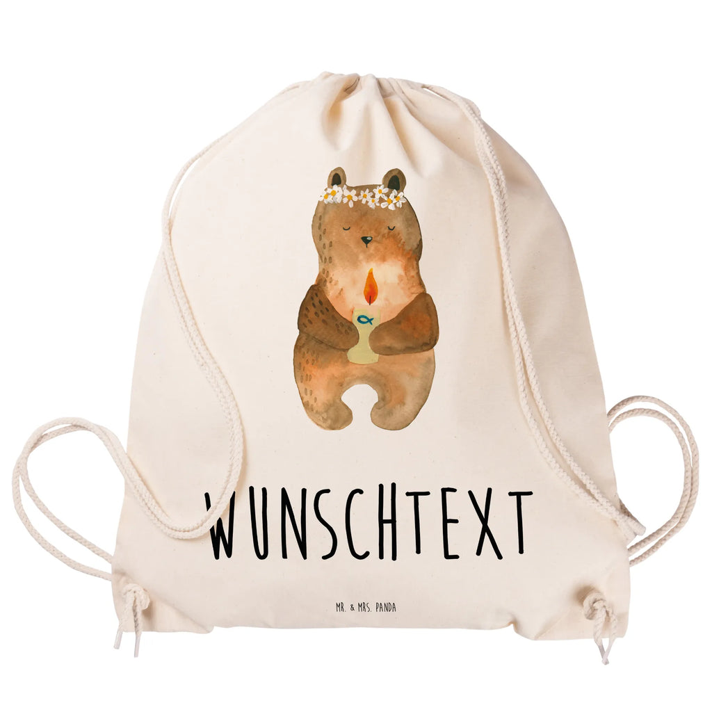 Personalisierter Sportbeutel Kommunion-Bär Personalisierter Sportbeutel, Personalisierter Beutel, Personalisierte Sporttasche, Personalisierter Tasche, Personalisierter Stoffbeutel, Personalisierter Sportbeutel Kinder, Sportbeutel mit Namen, Turnbeutel mit Namen, Beutel mit Namen, Sporttasche mit Namen, Tasche mit Namen, Stoffbeutel mit Namen, Sportbeutel Kinder mit Namen, Wunschtext, Wunschnamen, Personalisierbar, Personalisierung, Bär, Teddy, Teddybär, Kommunion, Gottes Segen, Taufkerze, katholisch