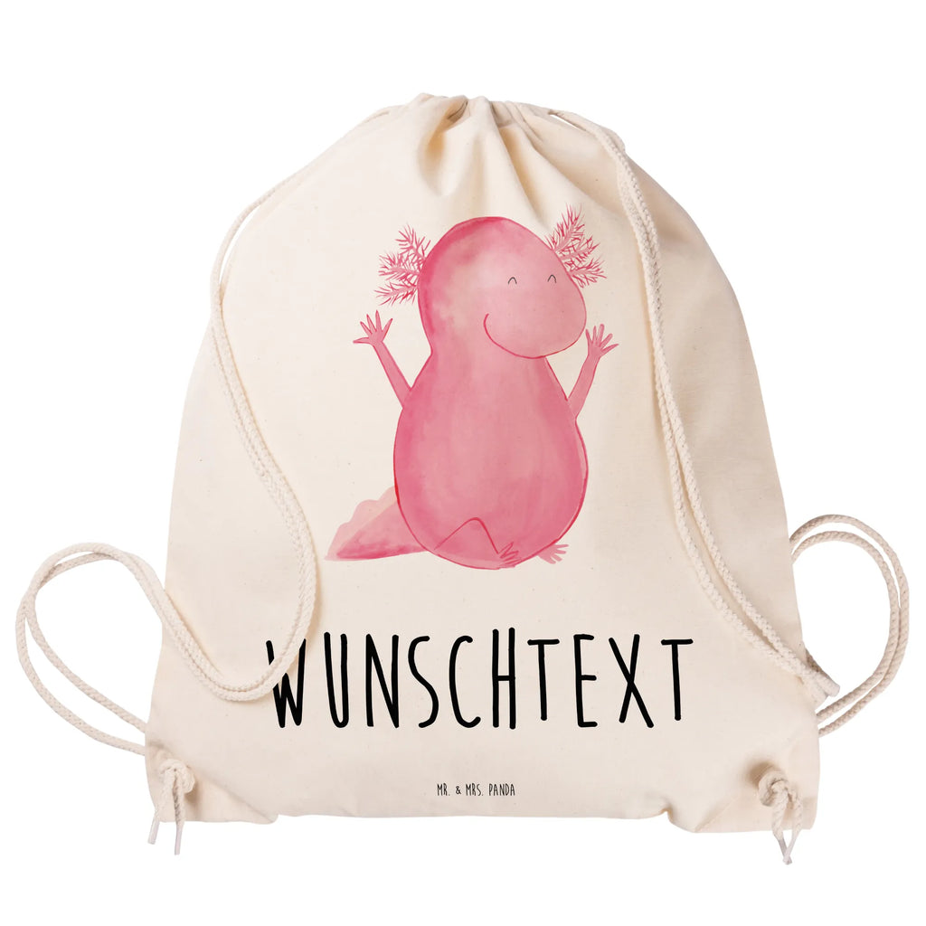 Personalisierter Sportbeutel Axolotl Hurra Personalisierter Sportbeutel, Personalisierter Beutel, Personalisierte Sporttasche, Personalisierter Tasche, Personalisierter Stoffbeutel, Personalisierter Sportbeutel Kinder, Sportbeutel mit Namen, Turnbeutel mit Namen, Beutel mit Namen, Sporttasche mit Namen, Tasche mit Namen, Stoffbeutel mit Namen, Sportbeutel Kinder mit Namen, Wunschtext, Wunschnamen, Personalisierbar, Personalisierung, Axolotl, Molch, Axolot, Schwanzlurch, Lurch, Lurche, fröhlich, Spaß, Freude, Motivation, Zufriedenheit