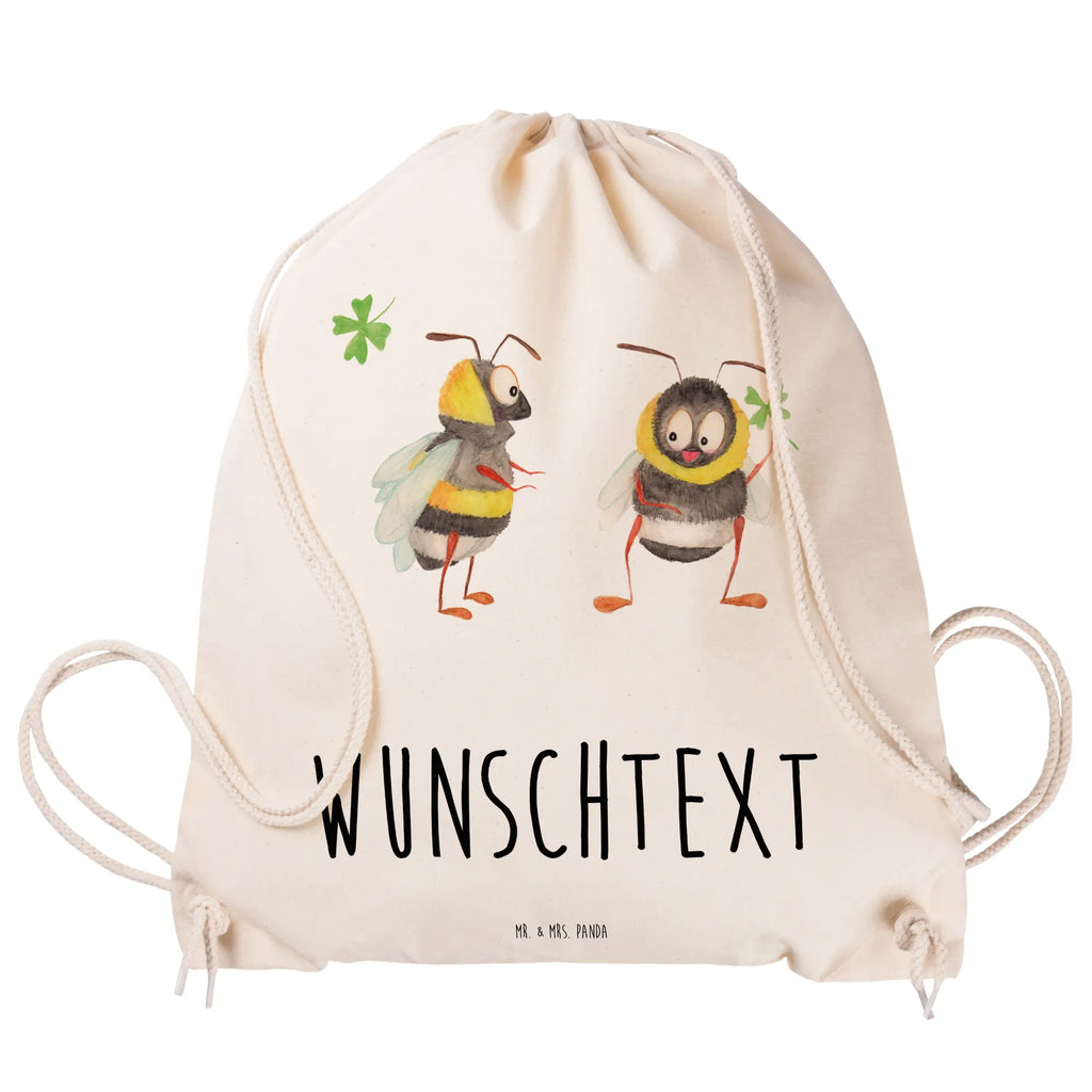 Personalisierter Sportbeutel Hummeln mit Kleeblatt Personalisierter Sportbeutel, Personalisierter Beutel, Personalisierte Sporttasche, Personalisierter Tasche, Personalisierter Stoffbeutel, Personalisierter Sportbeutel Kinder, Sportbeutel mit Namen, Turnbeutel mit Namen, Beutel mit Namen, Sporttasche mit Namen, Tasche mit Namen, Stoffbeutel mit Namen, Sportbeutel Kinder mit Namen, Wunschtext, Wunschnamen, Personalisierbar, Personalisierung, Tiermotive, Gute Laune, lustige Sprüche, Tiere, Hummel, Biene, Spruch positiv, Biene Deko, Spruch schön, glücklich sein, glücklich werden, Spruch fröhlich