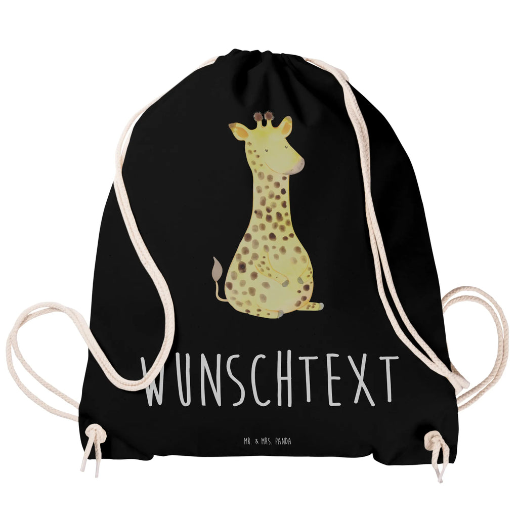 Personalisierter Sportbeutel Giraffe Zufrieden Personalisierter Sportbeutel, Personalisierter Beutel, Personalisierte Sporttasche, Personalisierter Tasche, Personalisierter Stoffbeutel, Personalisierter Sportbeutel Kinder, Sportbeutel mit Namen, Turnbeutel mit Namen, Beutel mit Namen, Sporttasche mit Namen, Tasche mit Namen, Stoffbeutel mit Namen, Sportbeutel Kinder mit Namen, Wunschtext, Wunschnamen, Personalisierbar, Personalisierung, Afrika, Wildtiere, Giraffe, Zufrieden, Glück, Abenteuer