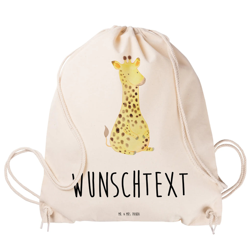 Personalisierter Sportbeutel Giraffe Zufrieden Personalisierter Sportbeutel, Personalisierter Beutel, Personalisierte Sporttasche, Personalisierter Tasche, Personalisierter Stoffbeutel, Personalisierter Sportbeutel Kinder, Sportbeutel mit Namen, Turnbeutel mit Namen, Beutel mit Namen, Sporttasche mit Namen, Tasche mit Namen, Stoffbeutel mit Namen, Sportbeutel Kinder mit Namen, Wunschtext, Wunschnamen, Personalisierbar, Personalisierung, Afrika, Wildtiere, Giraffe, Zufrieden, Glück, Abenteuer