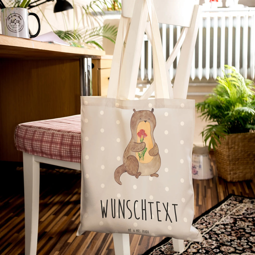 Personalisierte Einkaufstasche Otter Blumenstrauß Personalisierte Tragetasche, Personalisierte Tasche, Personalisierter Beutel, Personalisierte Stofftasche, Personalisierte Baumwolltasche, Personalisierte Umhängetasche, Personalisierter Shopper, Personalisierte Einkaufstasche, Personalisierte Beuteltasche, Tragetasche mit Namen, Tasche mit Namen, Beutel mit Namen, Stofftasche mit Namen, Baumwolltasche mit Namen, Umhängetasche mit Namen, Shopper mit Namen, Einkaufstasche mit Namen, Beuteltasche, Wunschtext, Wunschnamen, Personalisierbar, Personalisierung, Otter, Fischotter, Seeotter, Otter Seeotter See Otter