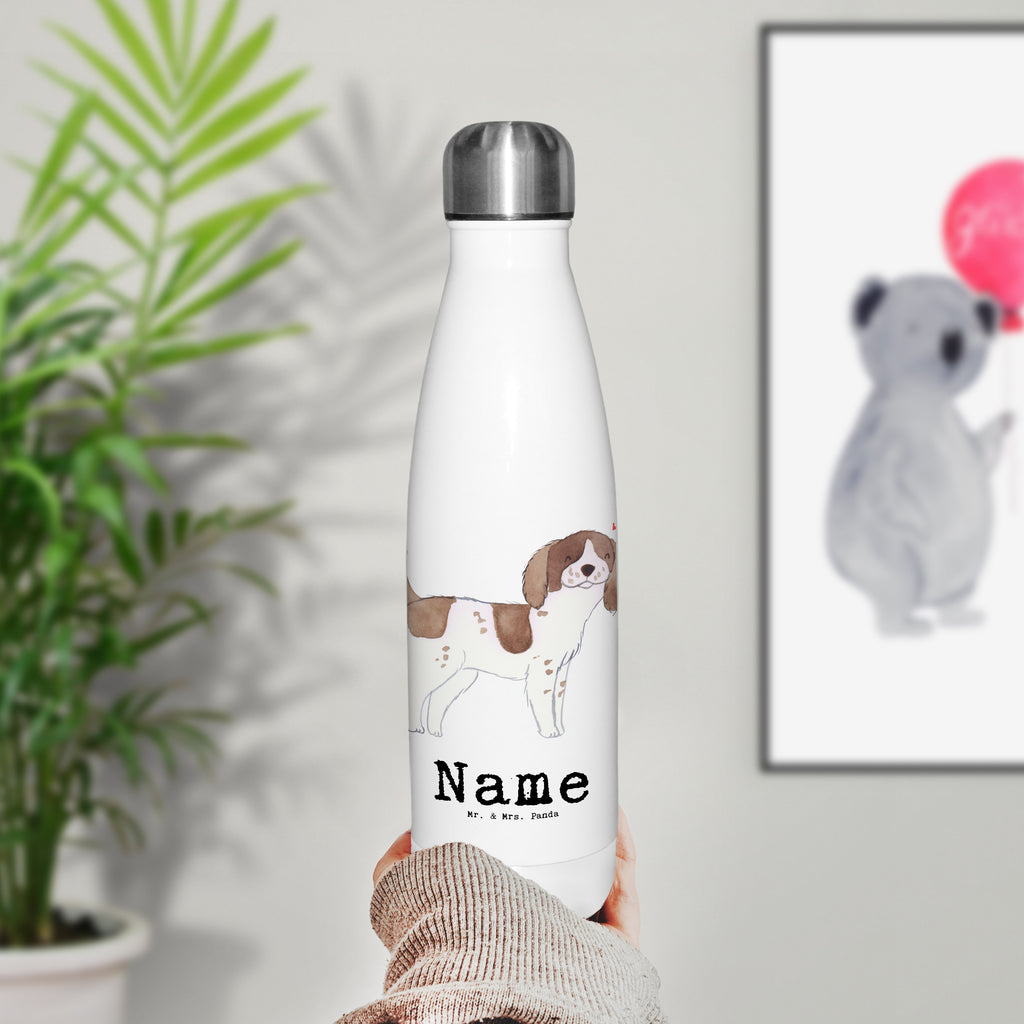 Personalisierte Thermosflasche English Springer Spaniel Lebensretter Personalisierte Isolierflasche, Personalisierte Thermoflasche, Personalisierte Trinkflasche, Trinkflasche Mit Namen, Wunschname, Bedrucken, Namensflasche, Hund, Hunderasse, Rassehund, Hundebesitzer, Geschenk, Tierfreund, Schenken, Welpe, English Springer Spaniel