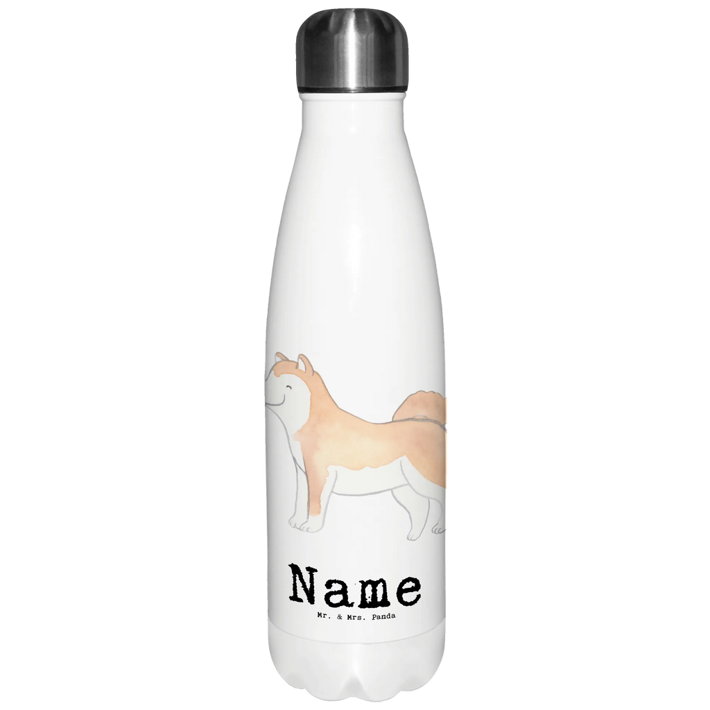 Personalisierte Thermosflasche Akita Inu Lebensretter Personalisierte Isolierflasche, Personalisierte Thermoflasche, Personalisierte Trinkflasche, Trinkflasche Mit Namen, Wunschname, Bedrucken, Namensflasche, Hund, Hunderasse, Rassehund, Hundebesitzer, Geschenk, Tierfreund, Schenken, Welpe