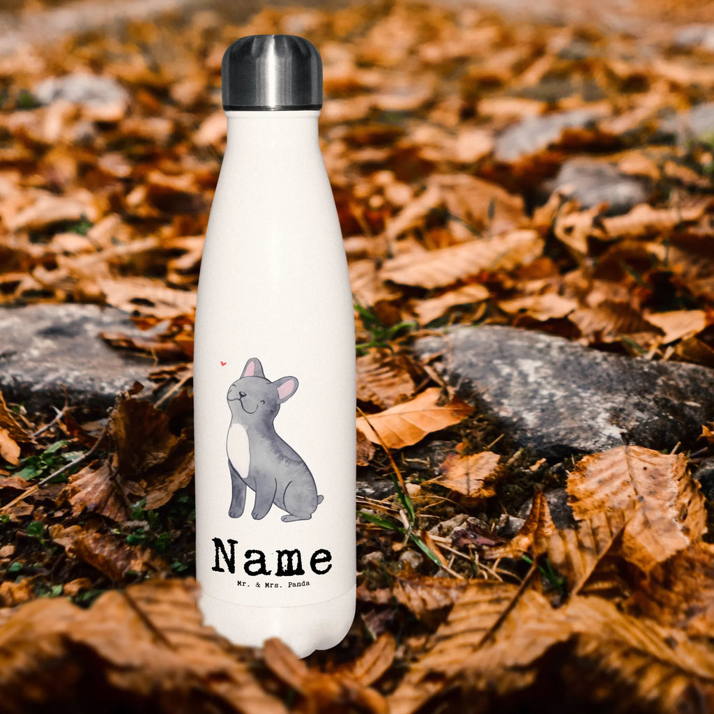 Personalisierte Thermosflasche Französische Bulldogge Lebensretter Personalisierte Isolierflasche, Personalisierte Thermoflasche, Personalisierte Trinkflasche, Trinkflasche Mit Namen, Wunschname, Bedrucken, Namensflasche, Hund, Hunderasse, Rassehund, Hundebesitzer, Geschenk, Tierfreund, Schenken, Welpe, Französische Bulldogge