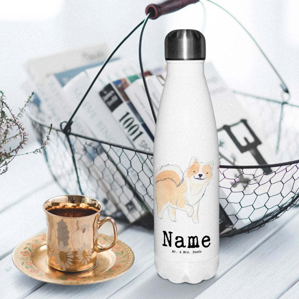 Personalisierte Thermosflasche Islandhund Lebensretter Personalisierte Isolierflasche, Personalisierte Thermoflasche, Personalisierte Trinkflasche, Trinkflasche Mit Namen, Wunschname, Bedrucken, Namensflasche, Hund, Hunderasse, Rassehund, Hundebesitzer, Geschenk, Tierfreund, Schenken, Welpe, Islandhund, isländischer Schäferhund