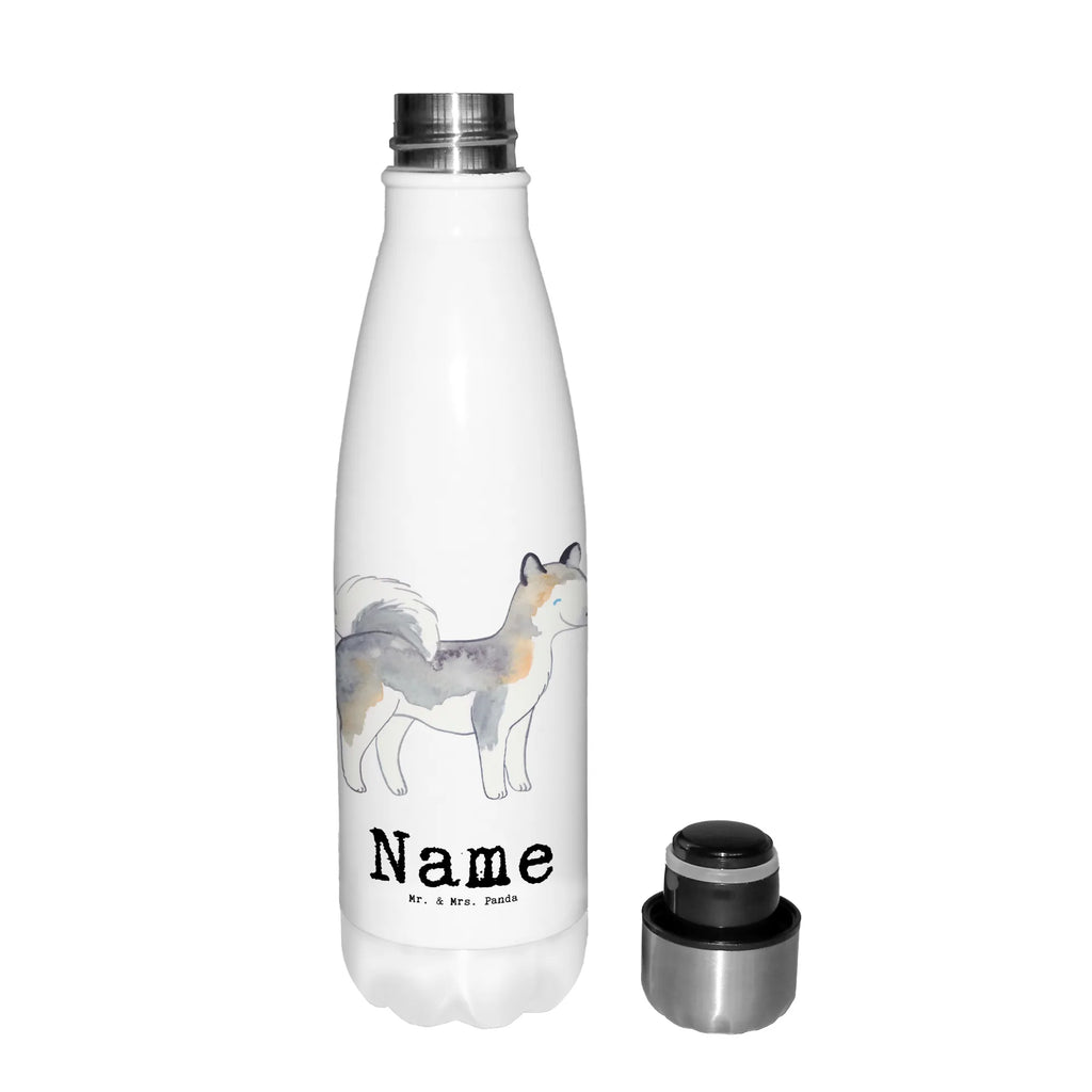 Personalisierte Thermosflasche Siberian Husky Lebensretter Personalisierte Isolierflasche, Personalisierte Thermoflasche, Personalisierte Trinkflasche, Trinkflasche Mit Namen, Wunschname, Bedrucken, Namensflasche, Hund, Hunderasse, Rassehund, Hundebesitzer, Geschenk, Tierfreund, Schenken, Welpe, Siberian Husky