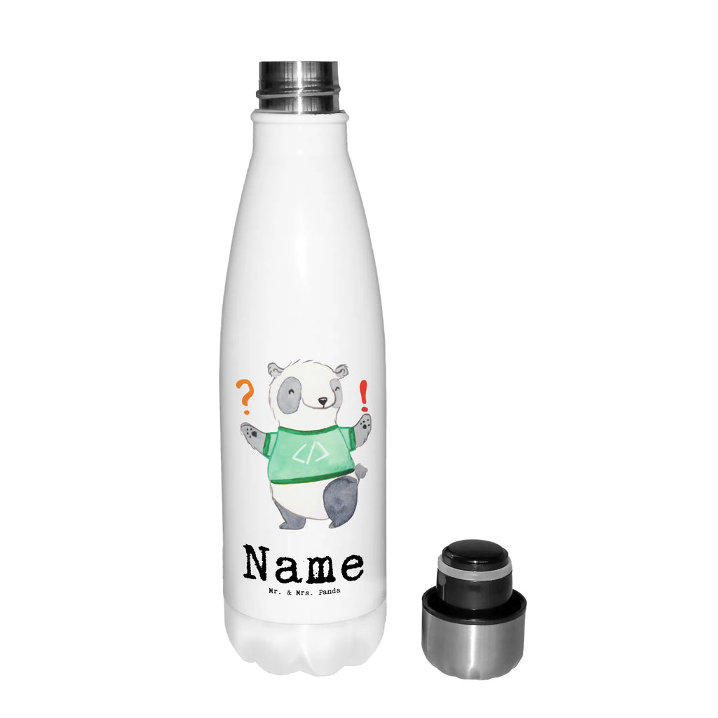 Personalisierte Thermosflasche Panda Programmierer Abenteuer Personalisierte Isolierflasche, Personalisierte Thermoflasche, Personalisierte Trinkflasche, Trinkflasche Mit Namen, Wunschname, Bedrucken, Namensflasche, Beruf, Ausbildung, Jubiläum, Abschied, Rente, Kollege, Kollegin, Geschenk, Schenken, Arbeitskollege, Mitarbeiter, Firma, Danke, Dankeschön, Panda Programmierer, Geschenk Programmierer, Programmierer Geschenk, Geschenke Berufe, Programmierer Geschenke